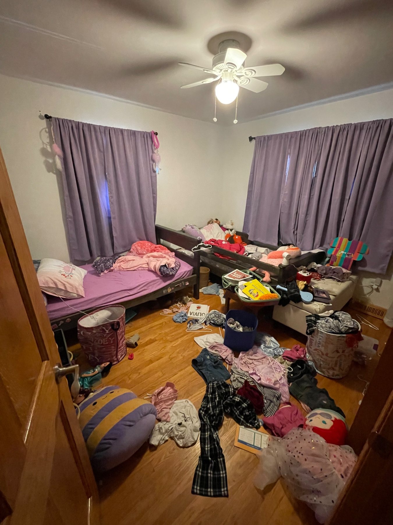 Before shared kids' room reset